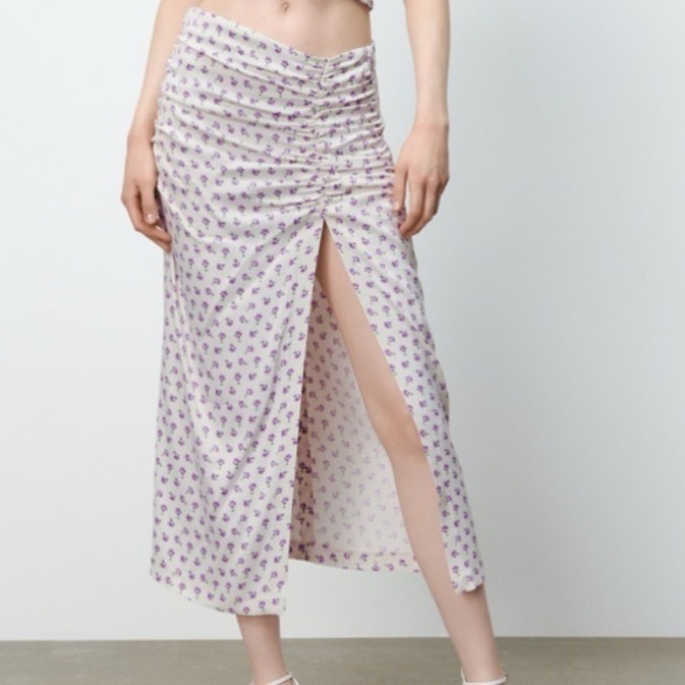 Zara Floral Print Cami Skirt Matching Set